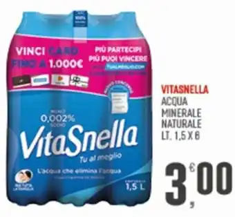 VITASNELLA ACQUA MINERALE NATURALE LT. 1,5X6