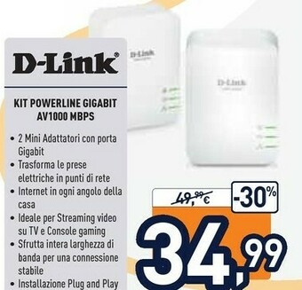 Unieuro TP-LINK AV1000 Collegamento Ethernet LAN Bianco 2pezzo(i) offerta