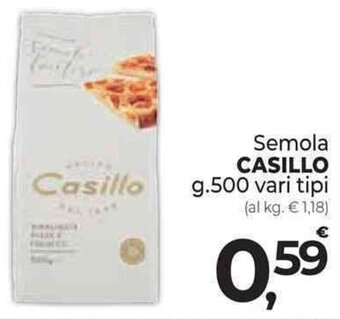 Supermercati Dok Semola CASILLO g.500 vari tipi offerta