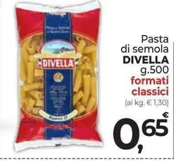 Pasta di semola DIVELLA g.500 formati classici