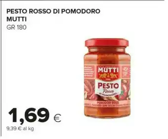 Tigre Mutti Pesto Rosso Di Pomodoro 180 G(ml) offerta