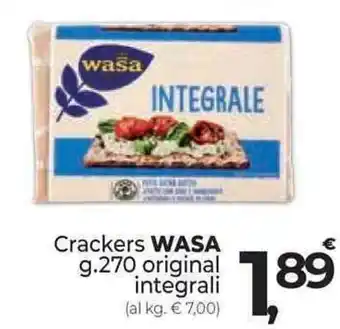 Supermercati Dok Crackers WASA g.270 original integrali offerta
