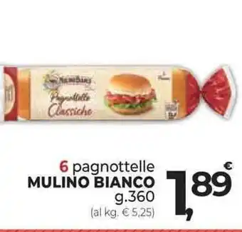 Supermercati Dok 6 pagnottelle MULINO BIANCO g.360 offerta