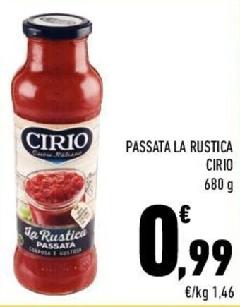 Conad PASSATA LA RUSTICA CIRIO 680 g offerta