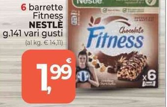 Supermercati Dok 6 barrette Fitness NESTLÈ g.141 vari gusti offerta