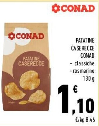 Conad PATATINE CASERECCE CONAD 130 g offerta