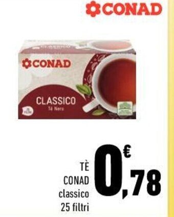 Conad TÈ CONAD classico 25 filtri offerta