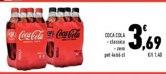 Conad COCA COLA pet 4x66 cl offerta