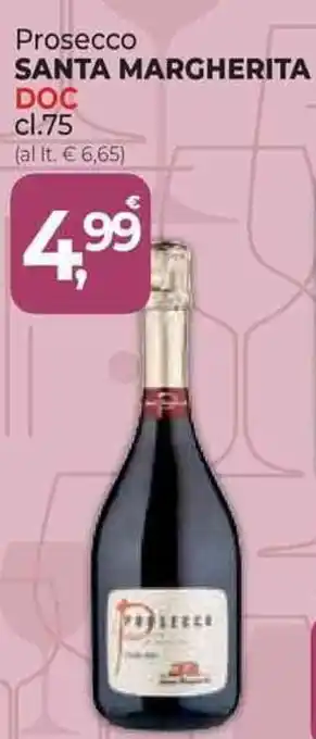 Supermercati Dok Prosecco SANTA MARGHERITA DOC cl.75 offerta