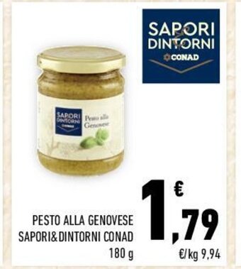 Conad PESTO ALLA GENOVESE SAPORI& DINTORNI CONAD 180 g offerta