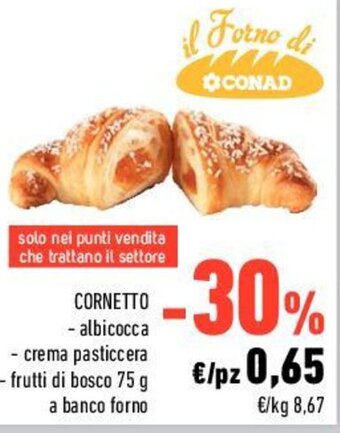 Conad CORNETTO 75 g offerta