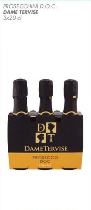 Conad PROSECCHINI D.O.C. DAME TERVISE 3x20 cl offerta
