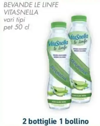 Conad BEVANDE LE LINFE VITASNELLA vari tipi 50 g offerta
