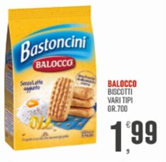 Marketpiù BALOCCO BISCOTTI VARI TIPI GR.700 offerta