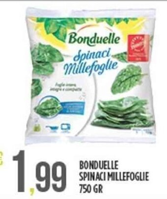 BONDUELLE SPINACI MILLEFOGLIE 750 GR