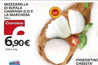 Ipercoop MOZZARELLA DI BUFALA CAMPANA D.O.P. LA MARCHESA 500 g offerta