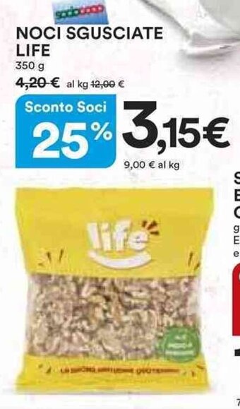 Ipercoop NOCI SGUSCIATE LIFE 350 g offerta