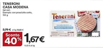 Ipercoop TENERONI CASA MODENA 150 g offerta