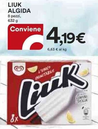 Ipercoop LIUK ALGIDA 8 pezzi, 632 g offerta