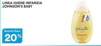 Ipercoop LINEA IGIENE INFANZIA JOHNSON'S BABY offerta