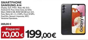 Ipercoop SMARTPHONE SAMSUNG A14 offerta