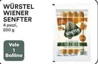 Ipercoop WÜRSTEL WIENER SENFTER 200 g offerta