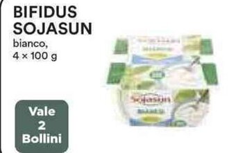 Ipercoop BIFIDUS SOJASUN bianco, 4 x 100 g offerta