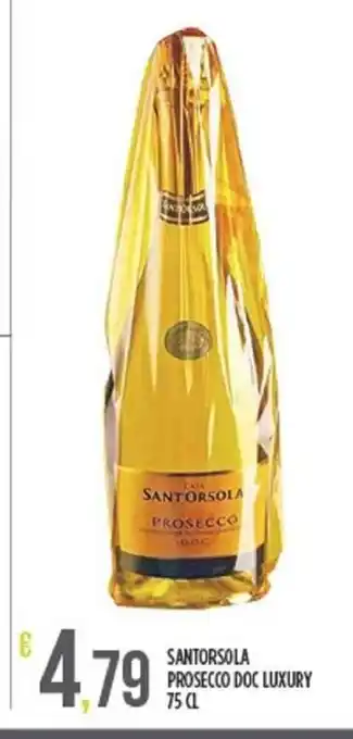 Supermercato Pollio SANTORSOLA PROSECCO DOC LUXURY 75 CL offerta