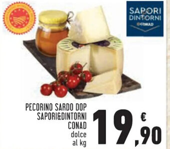 Conad City PECORINO SARDO DOP SAPORI&DINTORNI CONAD dolce al kg offerta
