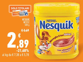 Conad City NESQUIK NESTLÉ 500 G offerta