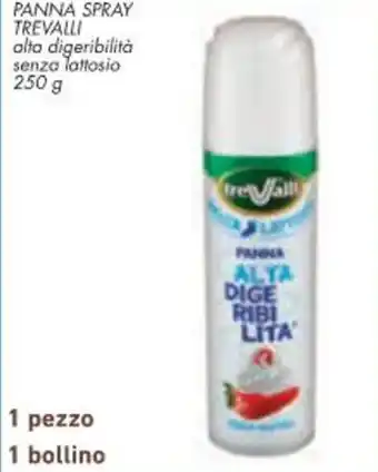 Conad City PANNA SPRAY TREVALLI alta digeribilità senza lattosio 250 g offerta