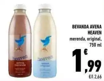 Conad BEVANDA AVENA HEAVEN 750 ml offerta