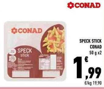Conad SPECK STICK CONAD 50 g x2 offerta