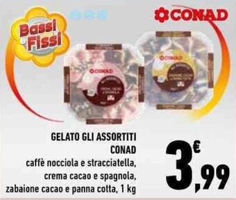 Conad GELATO GLI ASSORTITI CONAD 1 kg offerta