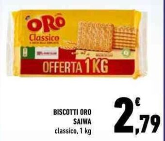 Conad BISCOTTI ORO SAIWA classico, 1 kg offerta