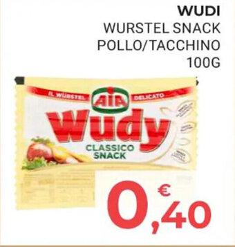 WUDI WURSTEL SNACK POLLO/TACCHINO 100G