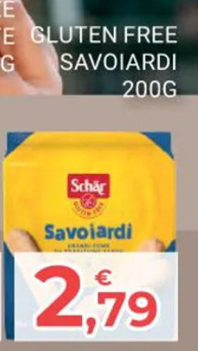 SCHAR GLUTEN FREE SAVOIARDI 200G
