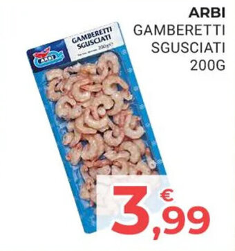 Eté ARBI GAMBERETTI SGUSCIATI 200G offerta
