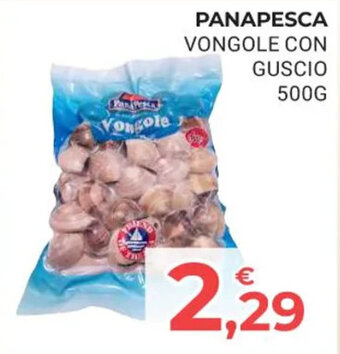 Eté PANAPESCA VONGOLE CON GUSCIO 500G offerta