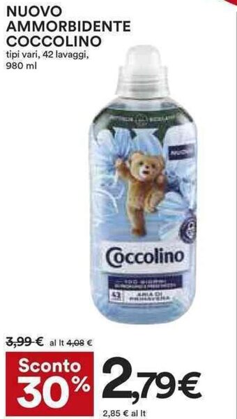 Coop NUOVO AMMORBIDENTE COCCOLINO tipi vari, 42 lavaggi, 980 ml offerta