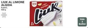 Coop LIUK AL LIMONE ALGIDA 8 pezzi, 632 g offerta