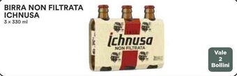 Coop BIRRA NON FILTRATA ICHNUSA 3 x 330 ml offerta