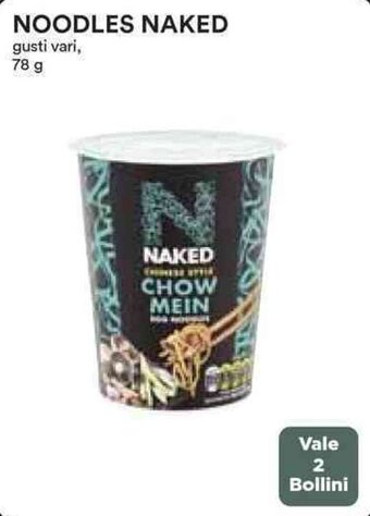 Coop NOODLES NAKED gusti vari, 78 g offerta