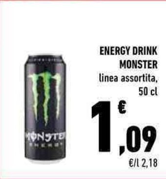Conad ENERGY DRINK MONSTER linea assortita, 50 cl offerta