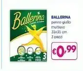 Acqua & Sapone Ballerina Panno Giallo Multiuso offerta
