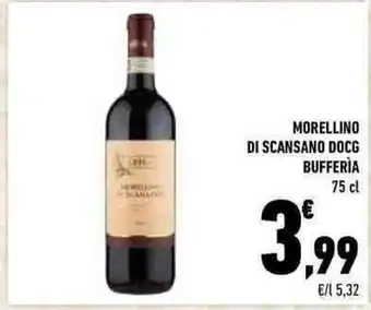 Conad MORELLINO DI SCANSANO DOCG BUFFERÌA 75 cl offerta