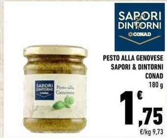 Conad PESTO ALLA GENOVESE SAPORI & DINTORNI CONAD 180 g offerta