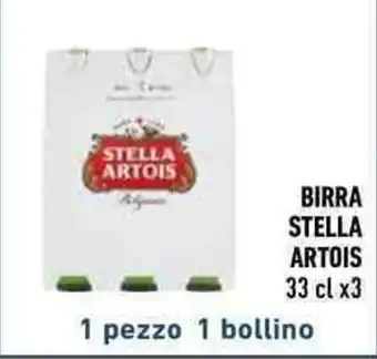 Conad BIRRA STELLA ARTOIS 33 cl x3 1 pezzo 1 bollino offerta