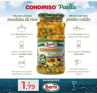 Eté Berni CONDIRISO Paella offerta