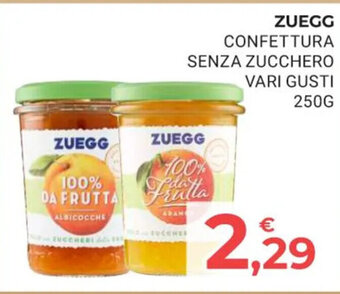 Eté ZUEGG CONFETTURA SENZA ZUCCHERO VARI GUSTI 250 g offerta